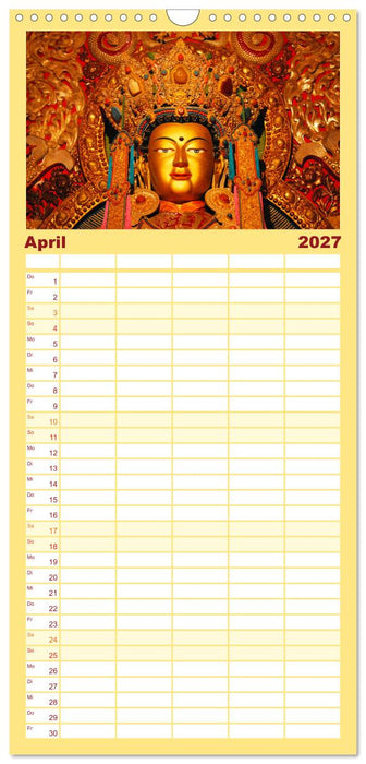 Buddhas & Bhodisattvas (CALVENDO Familienplaner 2027)