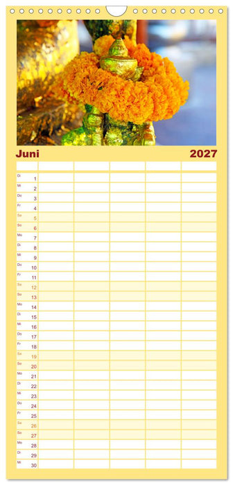 Asien - Farbenfrohe Blumenketten (CALVENDO Familienplaner 2027)