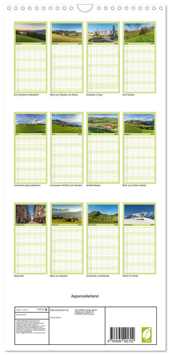 Appenzellerland (CALVENDO Familienplaner 2027)