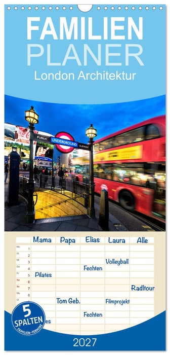 London Architektur (CALVENDO Familienplaner 2027)