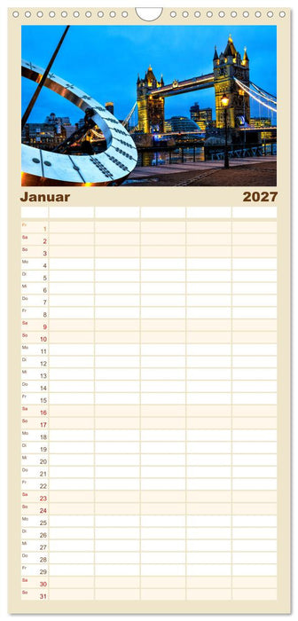 London Architektur (CALVENDO Familienplaner 2027)