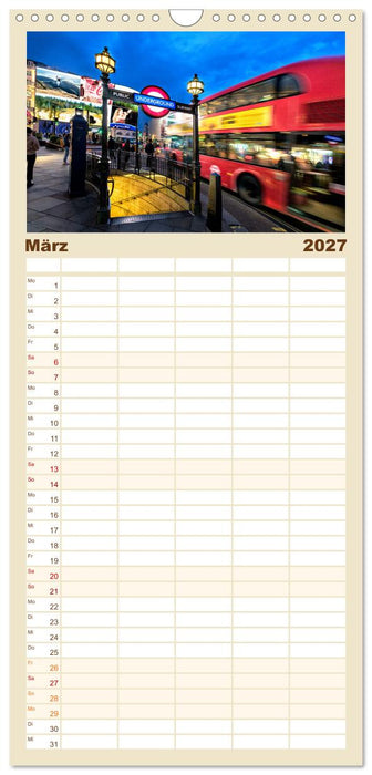 London Architektur (CALVENDO Familienplaner 2027)