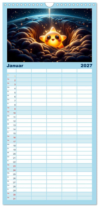 Himmelsfunken: Der kleine Stern und seine Reisen (CALVENDO Familienplaner 2027)