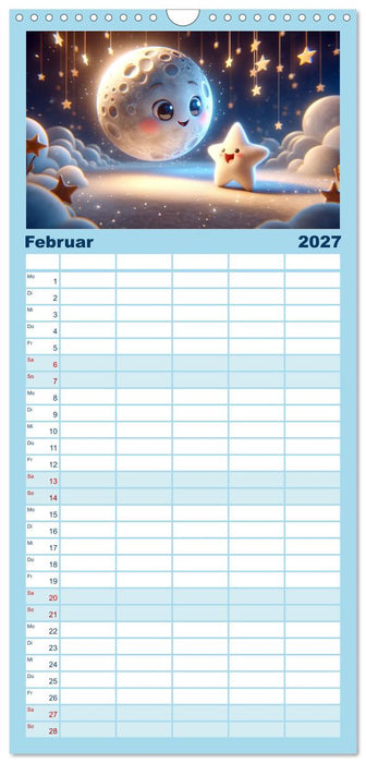 Himmelsfunken: Der kleine Stern und seine Reisen (CALVENDO Familienplaner 2027)