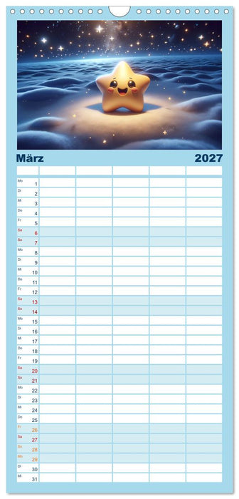 Himmelsfunken: Der kleine Stern und seine Reisen (CALVENDO Familienplaner 2027)