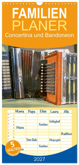 Concertina und Bandoneon (CALVENDO Familienplaner 2027)
