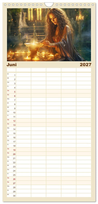 Avalons magische Frauen. Geheimnisvolle und Sagenumwobene Insel (CALVENDO Familienplaner 2027)