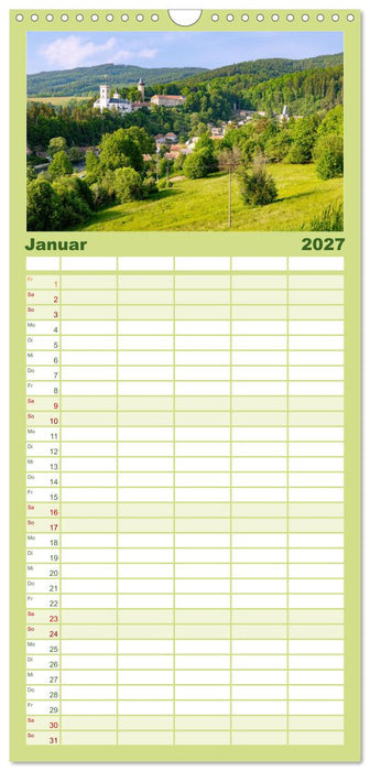 Zauber des Böhmerwalds. Stille Schönheit im Westen Tschechiens (CALVENDO Familienplaner 2027)