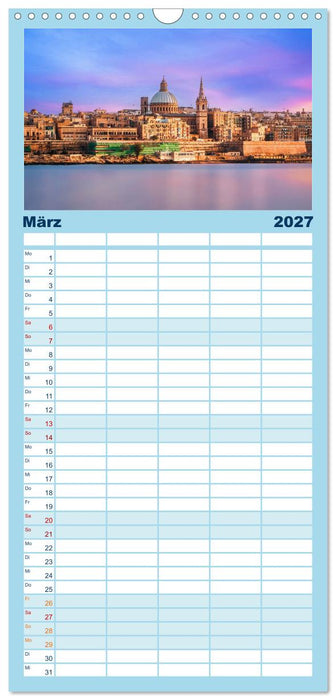 Wundervolles Malta (CALVENDO Familienplaner 2027)