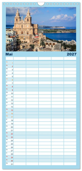 Wundervolles Malta (CALVENDO Familienplaner 2027)