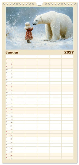 Verträumte Begegnungen - Kinderkalender (CALVENDO Familienplaner 2027)