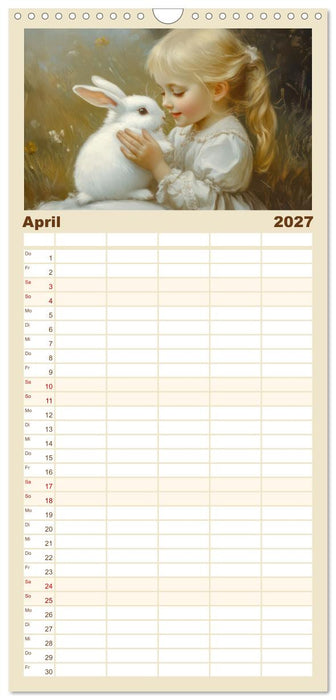 Verträumte Begegnungen - Kinderkalender (CALVENDO Familienplaner 2027)