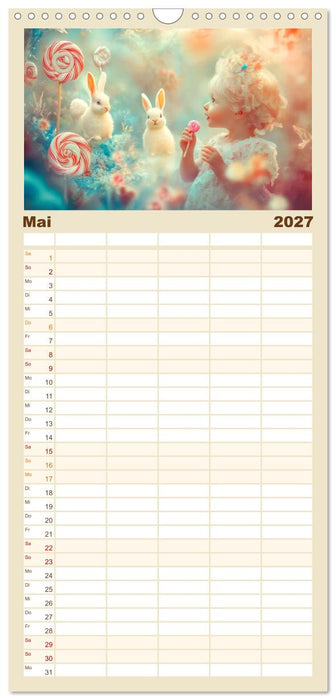 Verträumte Begegnungen - Kinderkalender (CALVENDO Familienplaner 2027)