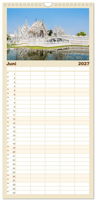 Sehnsuchtsland Thailand (CALVENDO Familienplaner 2027)