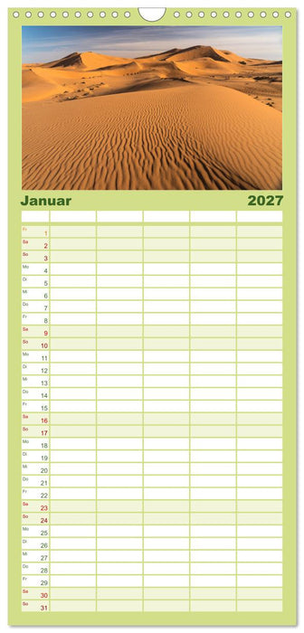 Faszination Naturwunder (CALVENDO Familienplaner 2027)