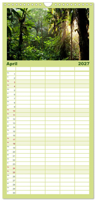 Faszination Naturwunder (CALVENDO Familienplaner 2027)