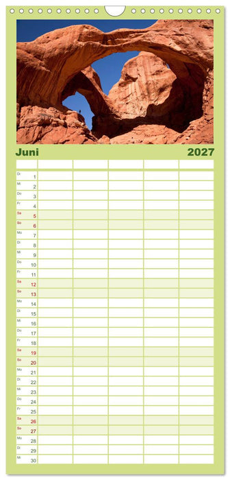 Faszination Naturwunder (CALVENDO Familienplaner 2027)