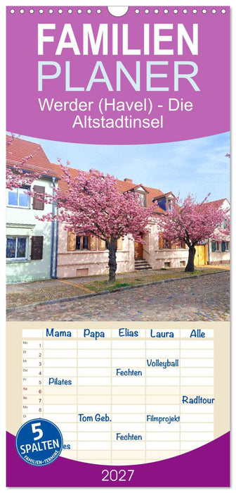 Werder (Havel) - Die Altstadtinsel (CALVENDO Familienplaner 2027)