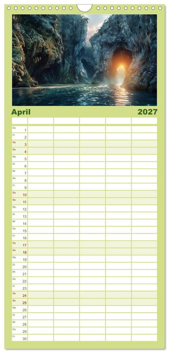 Quelle des Lebens - Wasser und Landschaft (CALVENDO Familienplaner 2027)
