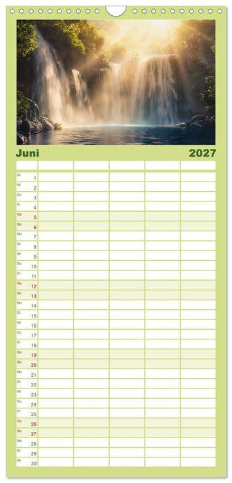 Quelle des Lebens - Wasser und Landschaft (CALVENDO Familienplaner 2027)