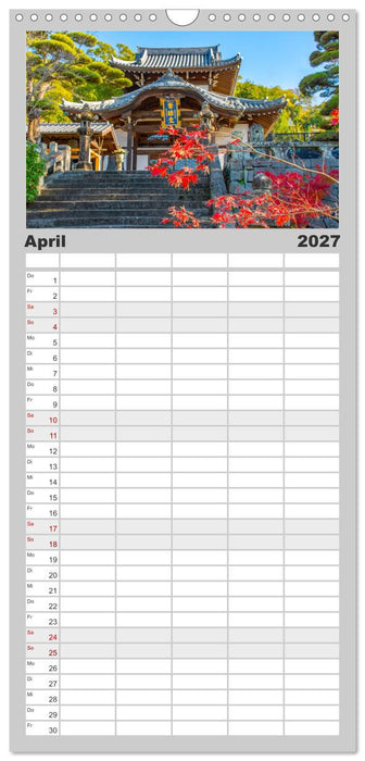 Herbst in Japan (CALVENDO Familienplaner 2027)
