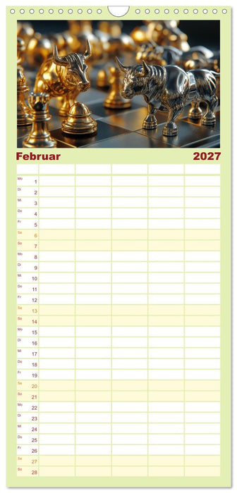 Börsenkalender – der Kalender für Aktien, Trader und Börsenprofis. (CALVENDO Familienplaner 2027)