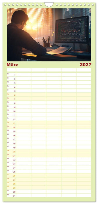Börsenkalender – der Kalender für Aktien, Trader und Börsenprofis. (CALVENDO Familienplaner 2027)