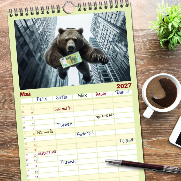 Börsenkalender – der Kalender für Aktien, Trader und Börsenprofis. (CALVENDO Familienplaner 2027)