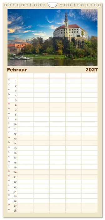 Die malerische Elbe (CALVENDO Familienplaner 2027)