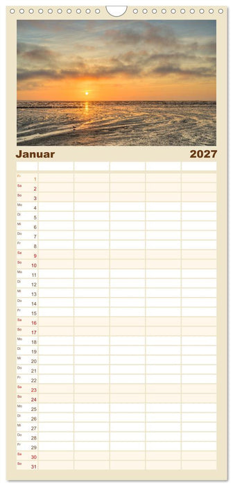 Wunderschönes Amrum (CALVENDO Familienplaner 2027)