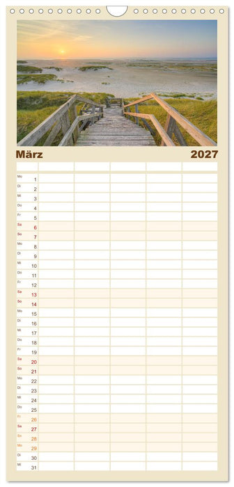 Wunderschönes Amrum (CALVENDO Familienplaner 2027)