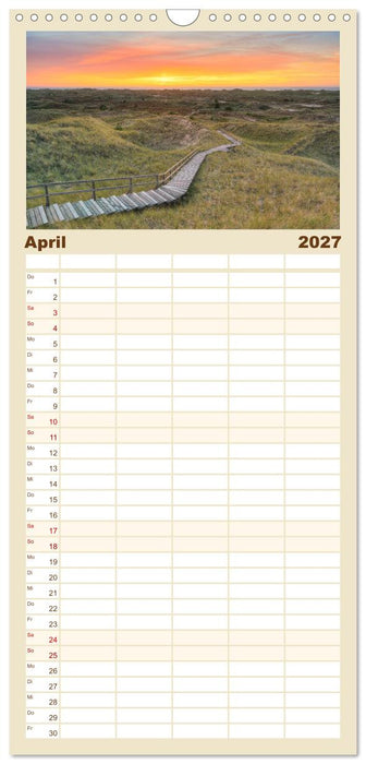 Wunderschönes Amrum (CALVENDO Familienplaner 2027)