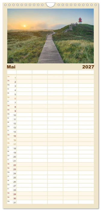 Wunderschönes Amrum (CALVENDO Familienplaner 2027)