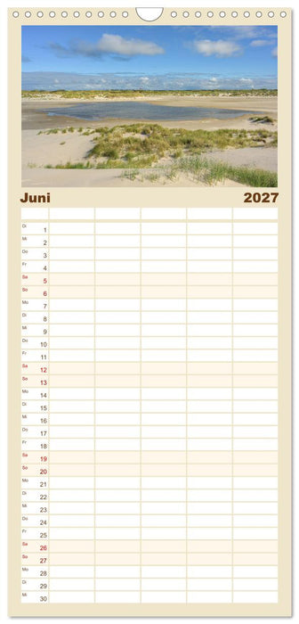 Wunderschönes Amrum (CALVENDO Familienplaner 2027)