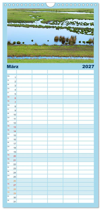 Buntes und blühendes Borkum (CALVENDO Familienplaner 2027)