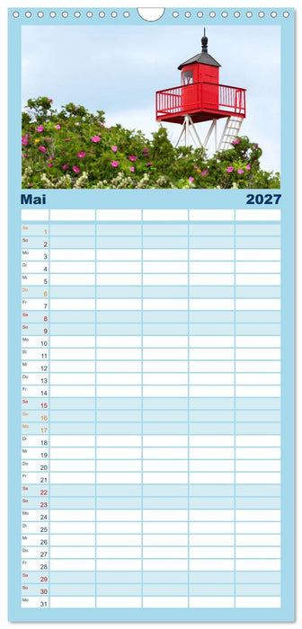 Buntes und blühendes Borkum (CALVENDO Familienplaner 2027)