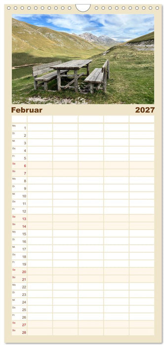 Abruzzen - wild und romantisch (CALVENDO Familienplaner 2027)