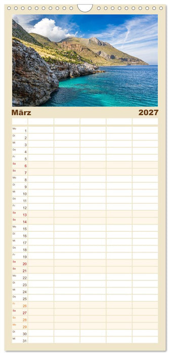 Traumküsten: Eine Maritime Reise um die Welt (CALVENDO Familienplaner 2027)