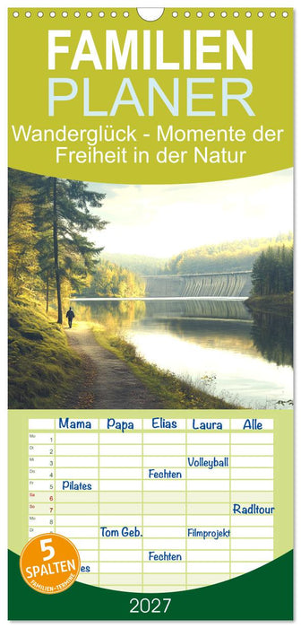 Wanderglück - Momente der Freiheit in der Natur (CALVENDO Familienplaner 2027)