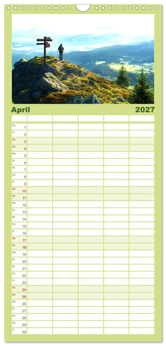 Wanderglück - Momente der Freiheit in der Natur (CALVENDO Familienplaner 2027)