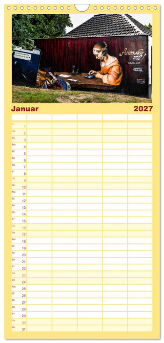 Wände sprechen Bände (CALVENDO Familienplaner 2027)