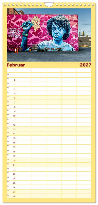 Wände sprechen Bände (CALVENDO Familienplaner 2027)