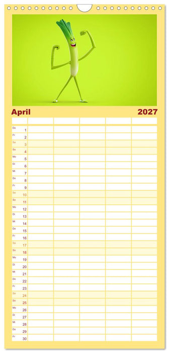 Esse ich nicht! Der freche Kinderkalender mit Obst & Gemüse (CALVENDO Familienplaner 2027)