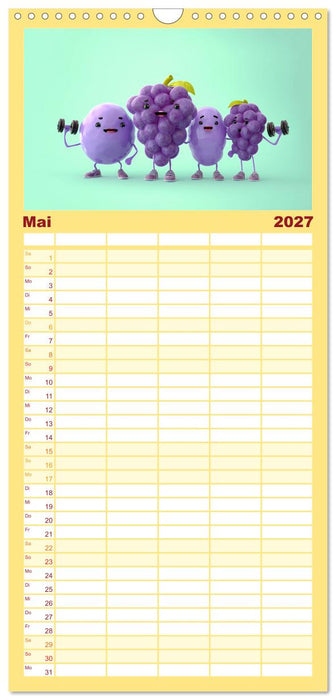 Esse ich nicht! Der freche Kinderkalender mit Obst & Gemüse (CALVENDO Familienplaner 2027)