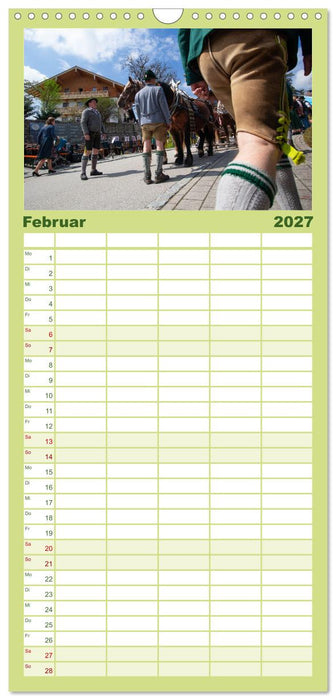 Maibaum aufstellen (CALVENDO Familienplaner 2027)