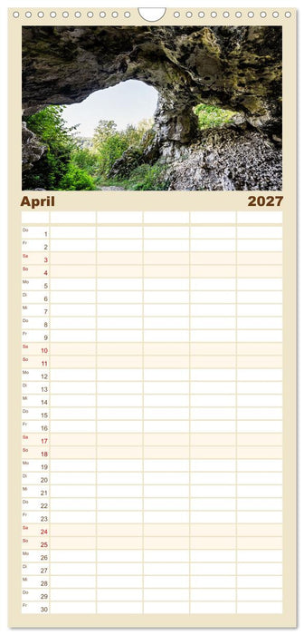 Wandern auf der östlichen Schwäbischen Alb (CALVENDO Familienplaner 2027)