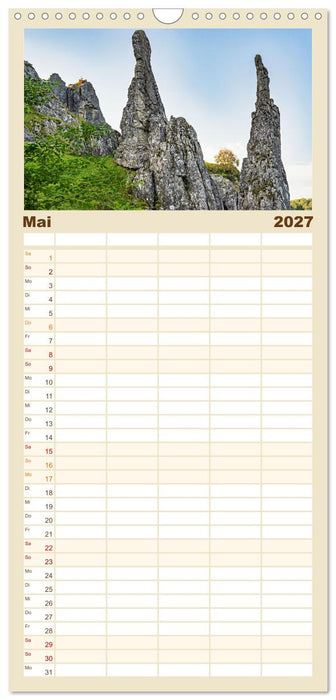 Wandern auf der östlichen Schwäbischen Alb (CALVENDO Familienplaner 2027)