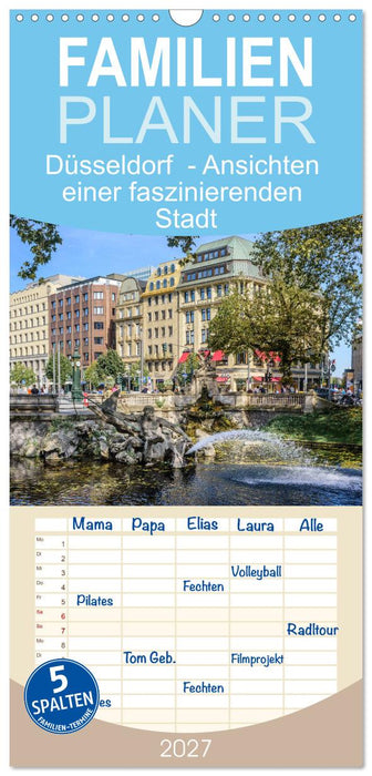 Düsseldorf - Ansichten einer faszinierenden Stadt (CALVENDO Familienplaner 2027)