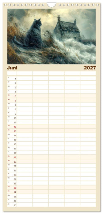 Stürmisch wildes Wetter (CALVENDO Familienplaner 2027)