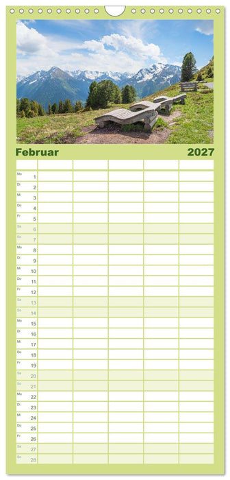 Zillertal - Bergidylle rund um Mayrhofen 2027 (CALVENDO Familienplaner 2027)
